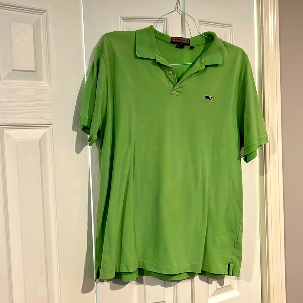 Lime green vineyard vines polo
